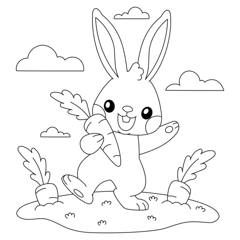 Tìm kiếm hình con thỏ tô màu đẹp cho bé vui chơi sáng tạo