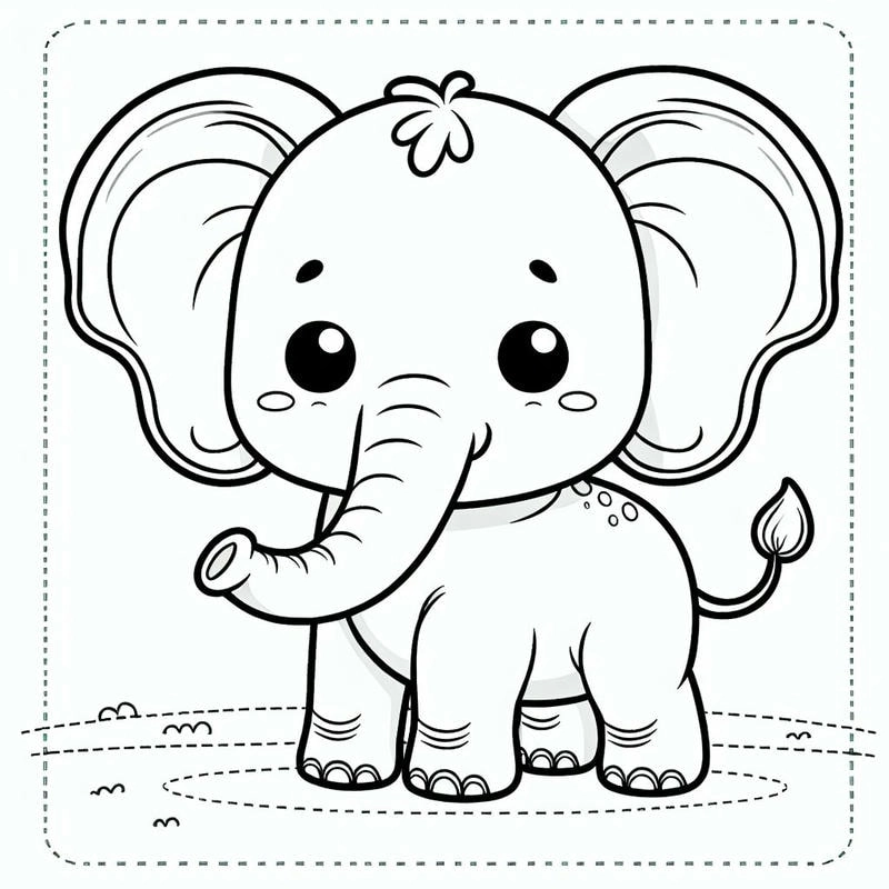 Bé yêu thích tranh tô màu con vật dễ thương sinh động