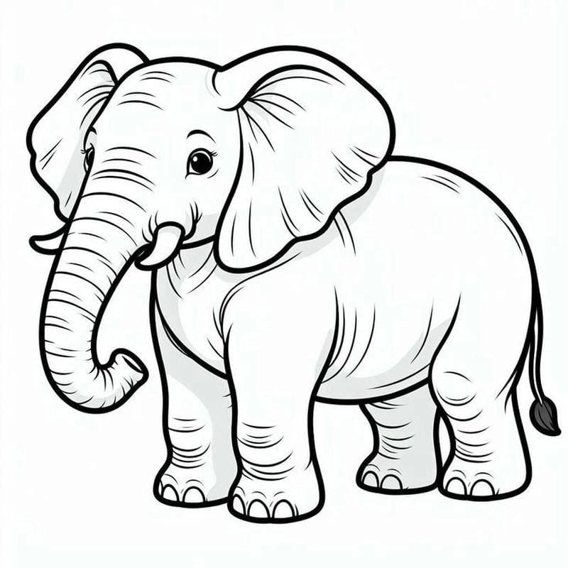 Gợi ý tranh tô màu các con vật sống trong rừng cho bé