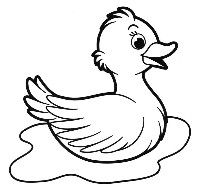 Bộ sưu tập tranh tô màu con vịt cute siêu xinh