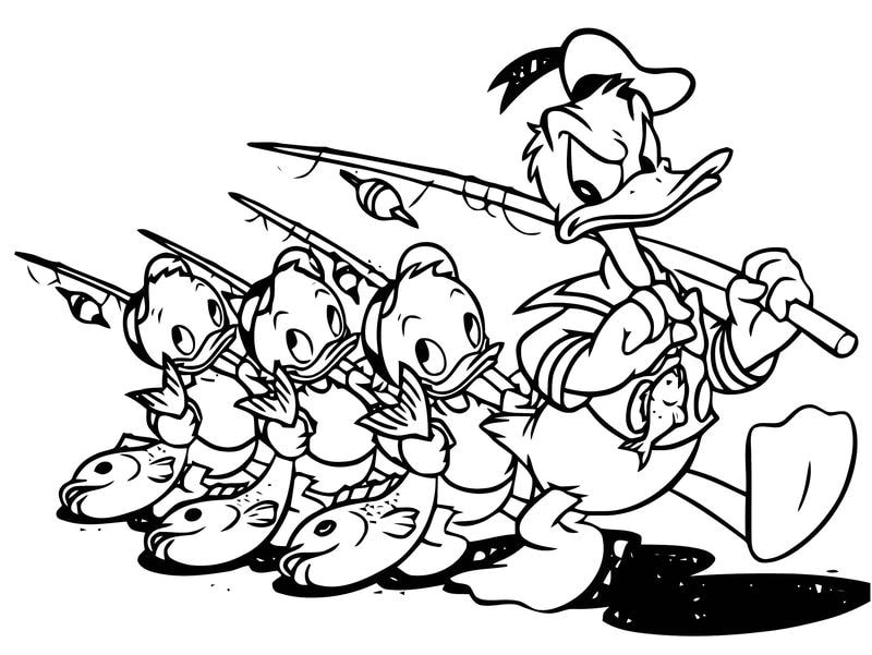 Bé học phối sắc với tô màu vịt con