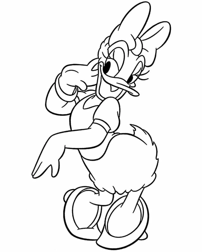 Bé tự tin thể hiện với con vịt cho bé tô màu