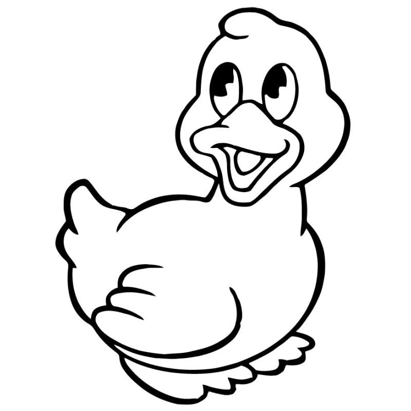 Sáng tạo với tranh tô màu vịt donald