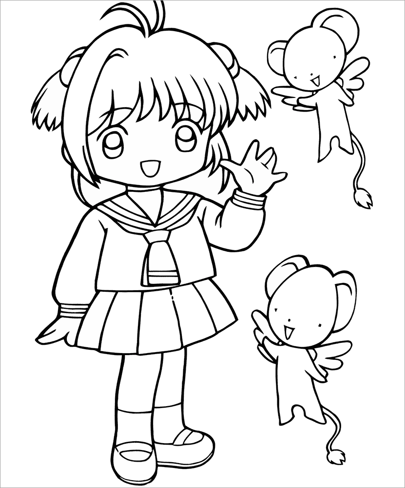 Thế giới mộng mơ với tranh tô màu công chúa anime cho bé yêu