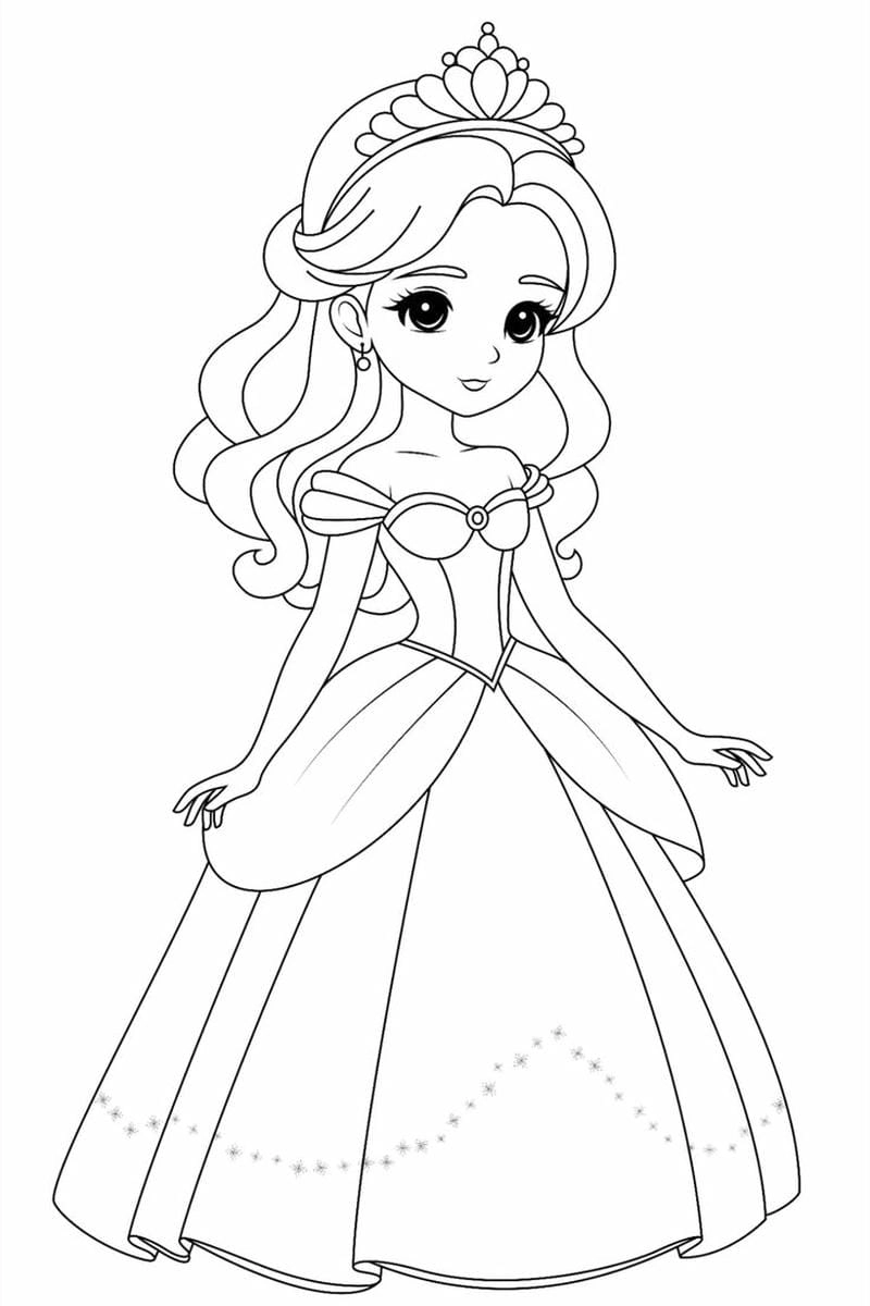 Bé yêu thích ngay với tô màu tranh công chúa siêu dễ thương