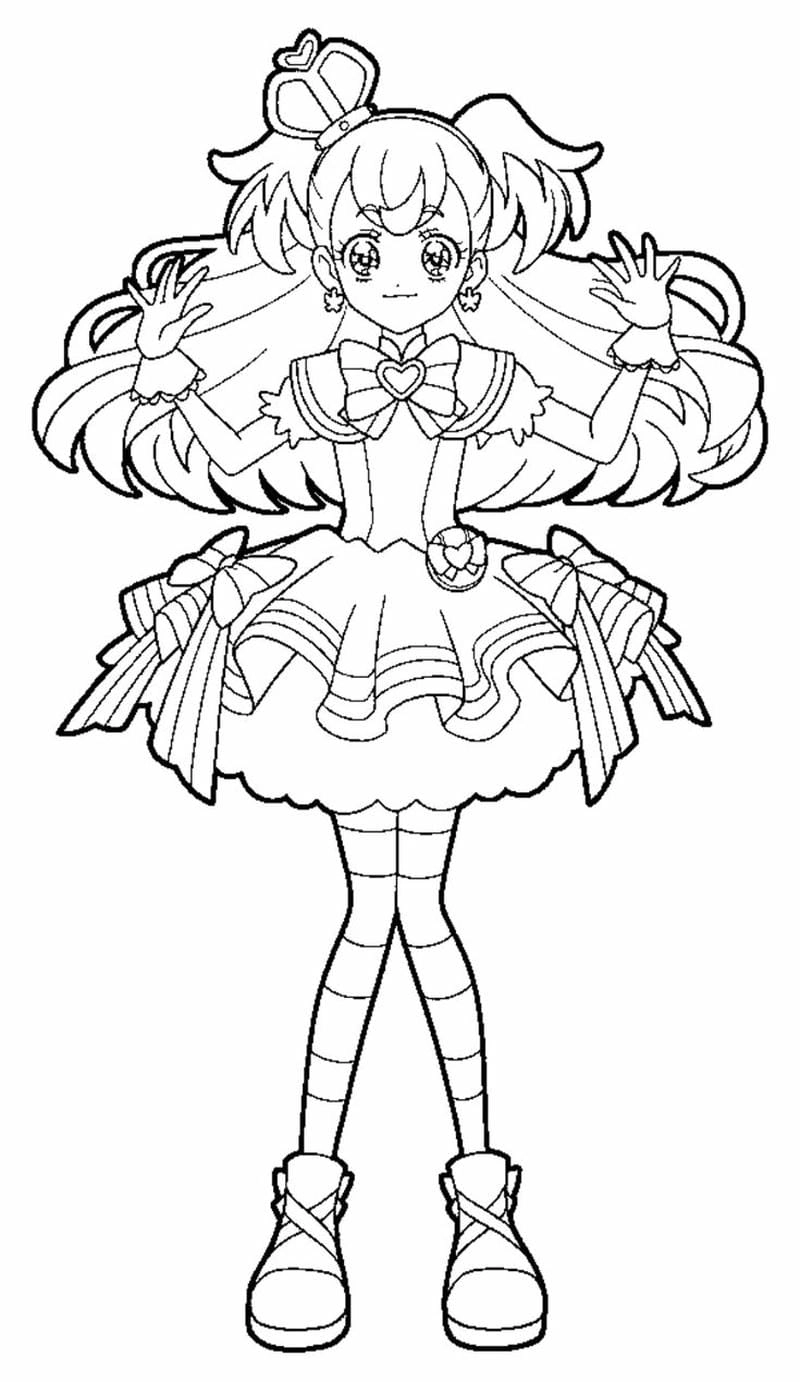 Chủ đề ngộ nghĩnh với tô màu công chúa chibi thật đáng yêu