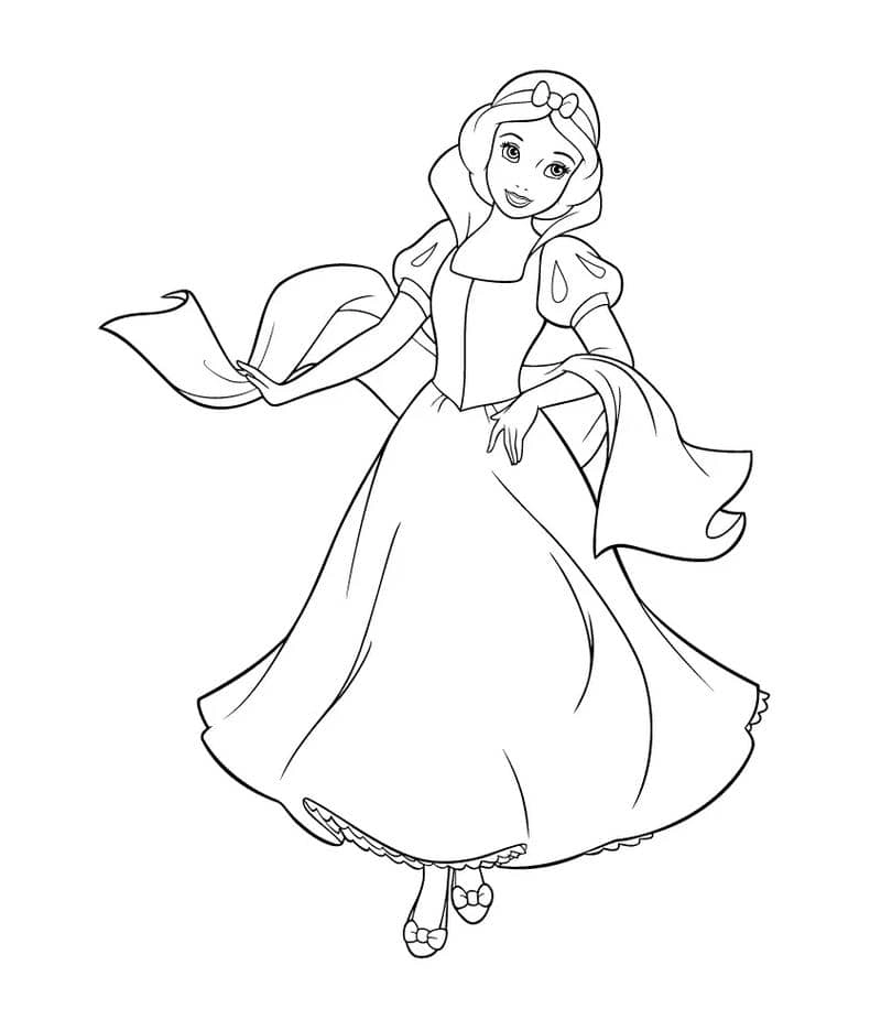 Khám phá truyện cổ cùng tô màu công chúa bạch tuyết cực dễ thương