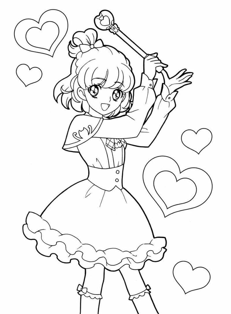 Hình dễ vẽ từ hình công chúa cho bé tô màu cực sinh động