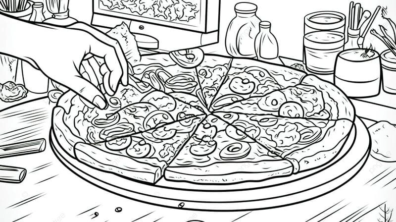 Chọn tranh phù hợp với tô màu đồ ăn cho bé