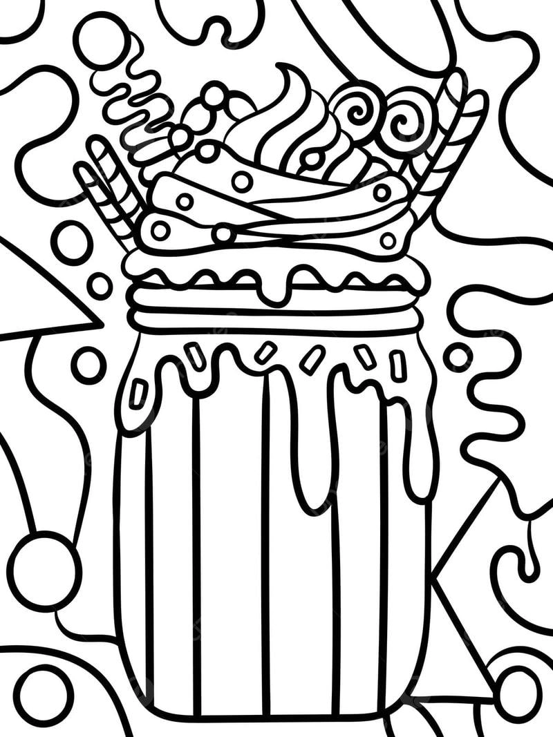 Khám phá nét dễ thương qua tô màu đồ ăn chibi