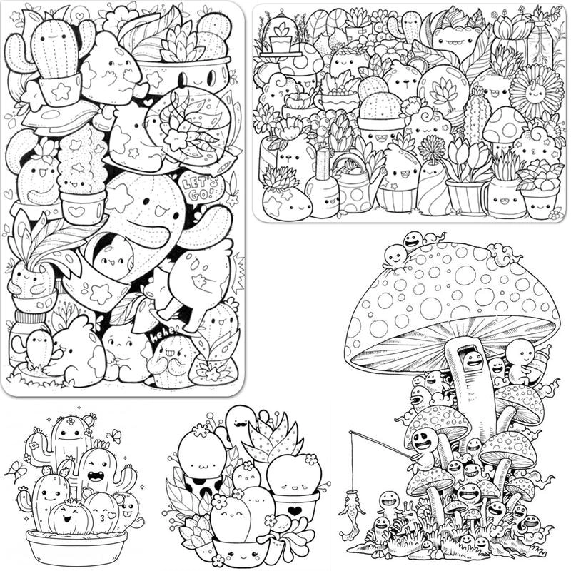 Tô màu sinh động cùng tô màu đồ ăn cute mini