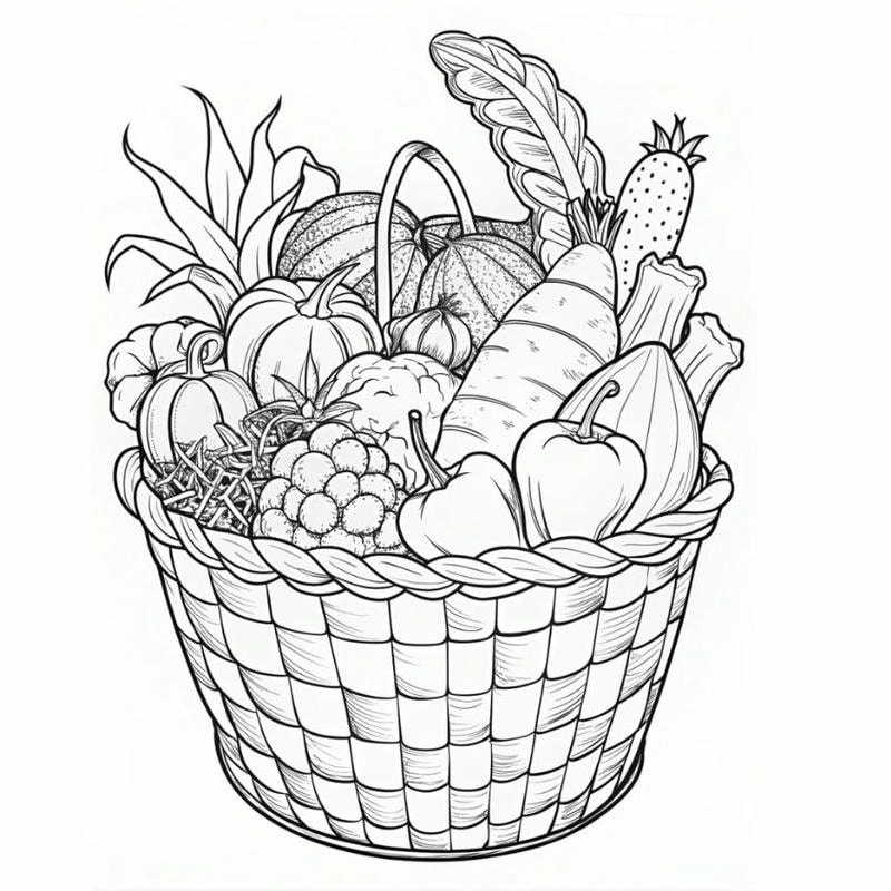 Sưu tầm sticker tranh tô màu đồ ăn vặt cute cho bé