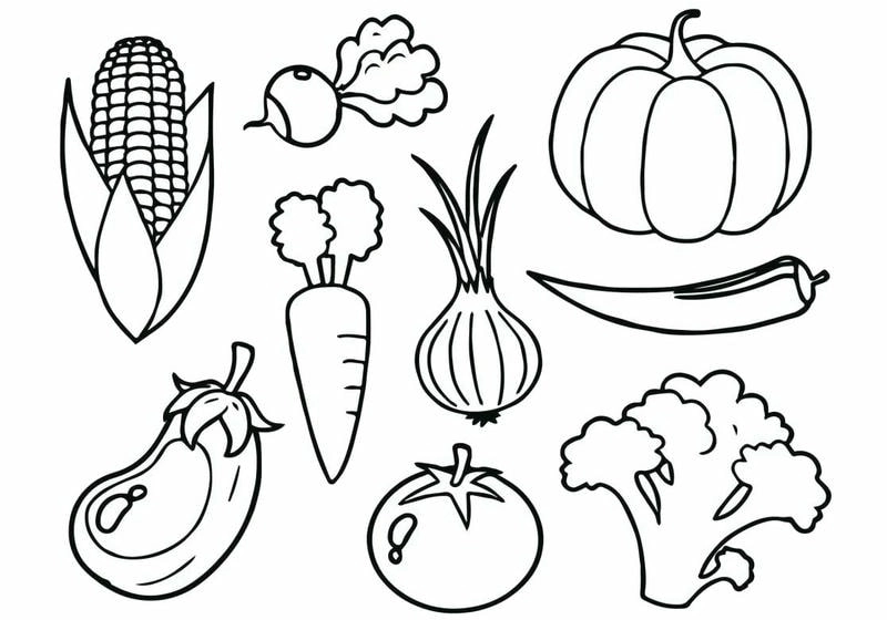 Tải ngay mẫu in hình tô màu đồ ăn đẹp