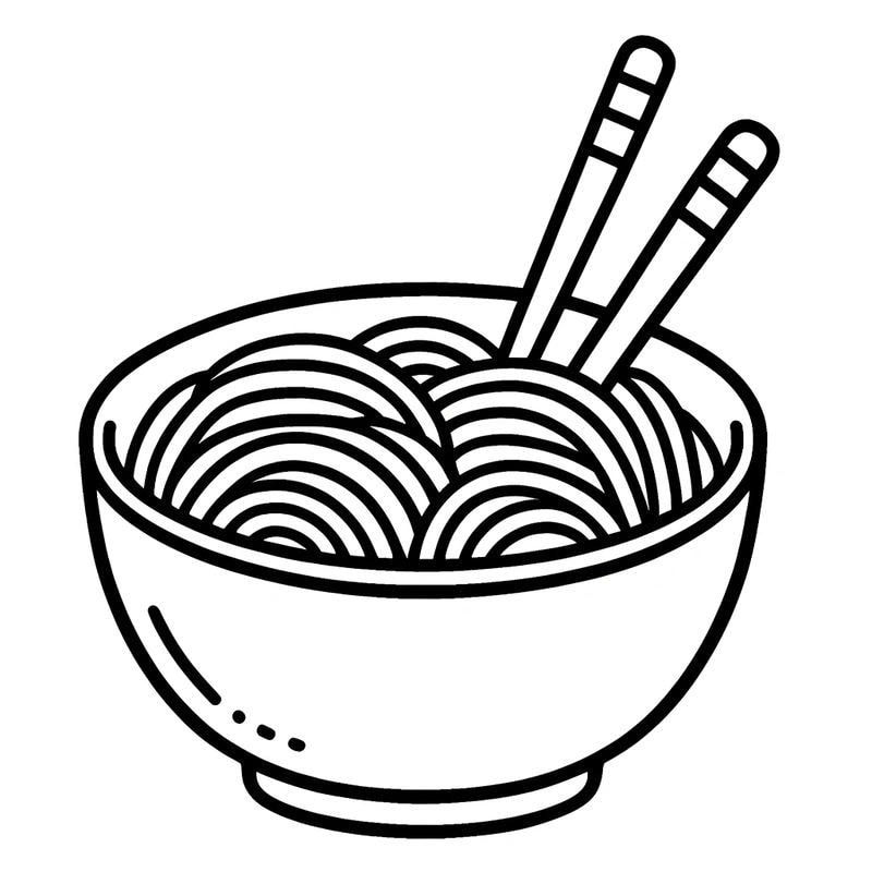 Sưu tầm bộ ảnh tô màu đồ ăn đa dạng chủ đề