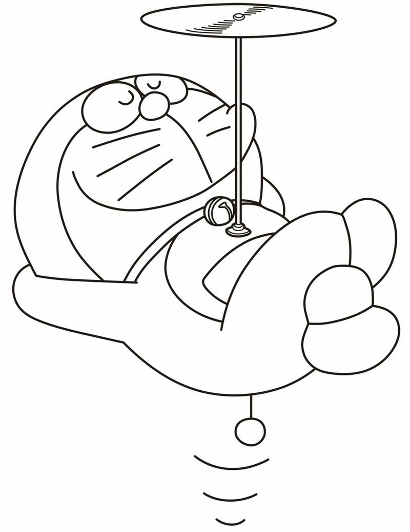 Tô màu doremon dễ thương cho bé yêu