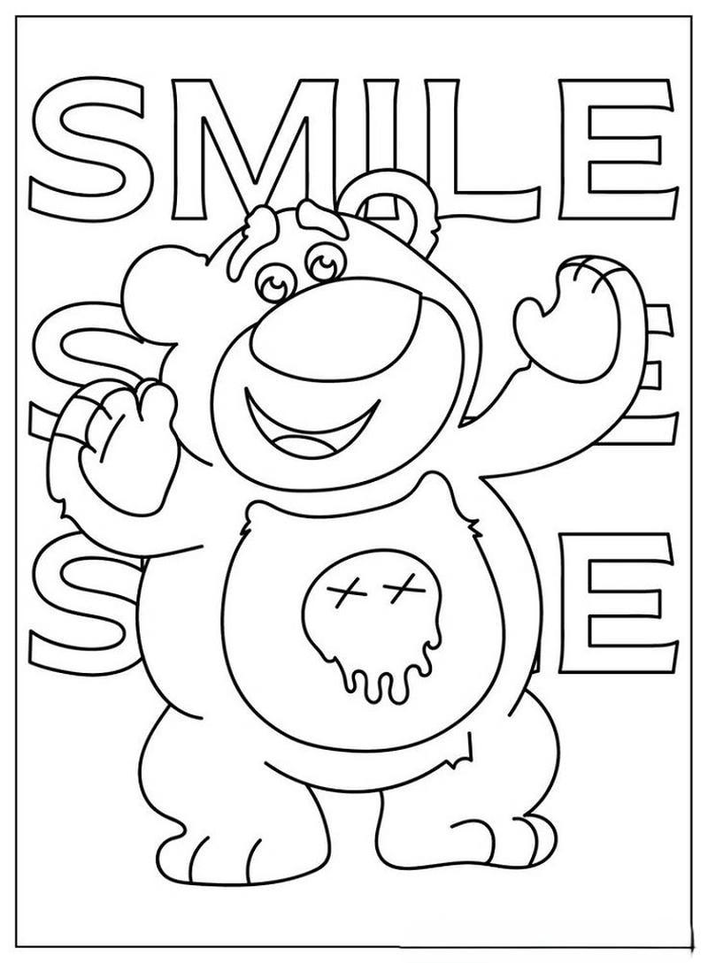 Mẹ tìm ngay hình ảnh tô màu gấu dâu để bé yêu tô thỏa thích