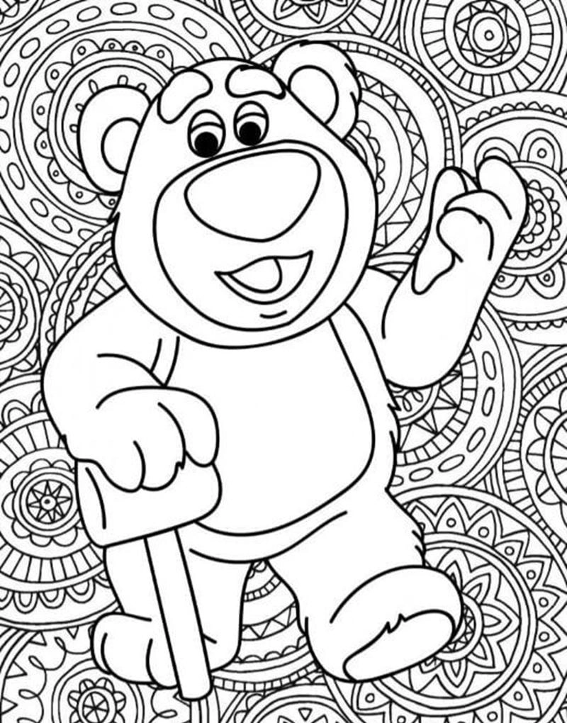 Chọn lọc các hình gấu tô màu đơn giản mà đẹp cho bé mới bắt đầu