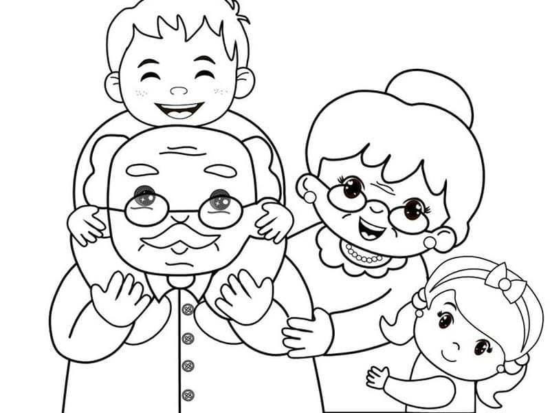 Bé yêu tô màu gia đình của bé sáng tạo