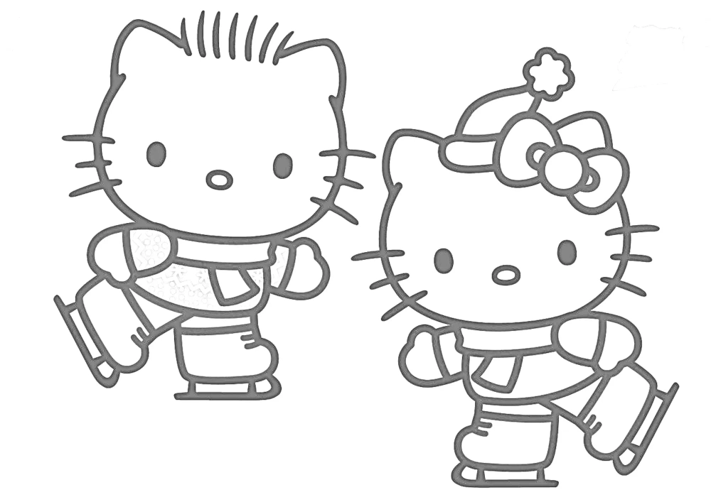 Tô hoài không chán với tô màu hello kitty dễ thương