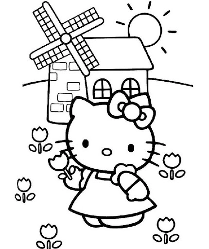 Tự tay tô sắc cho mẫu tô tượng hello kitty