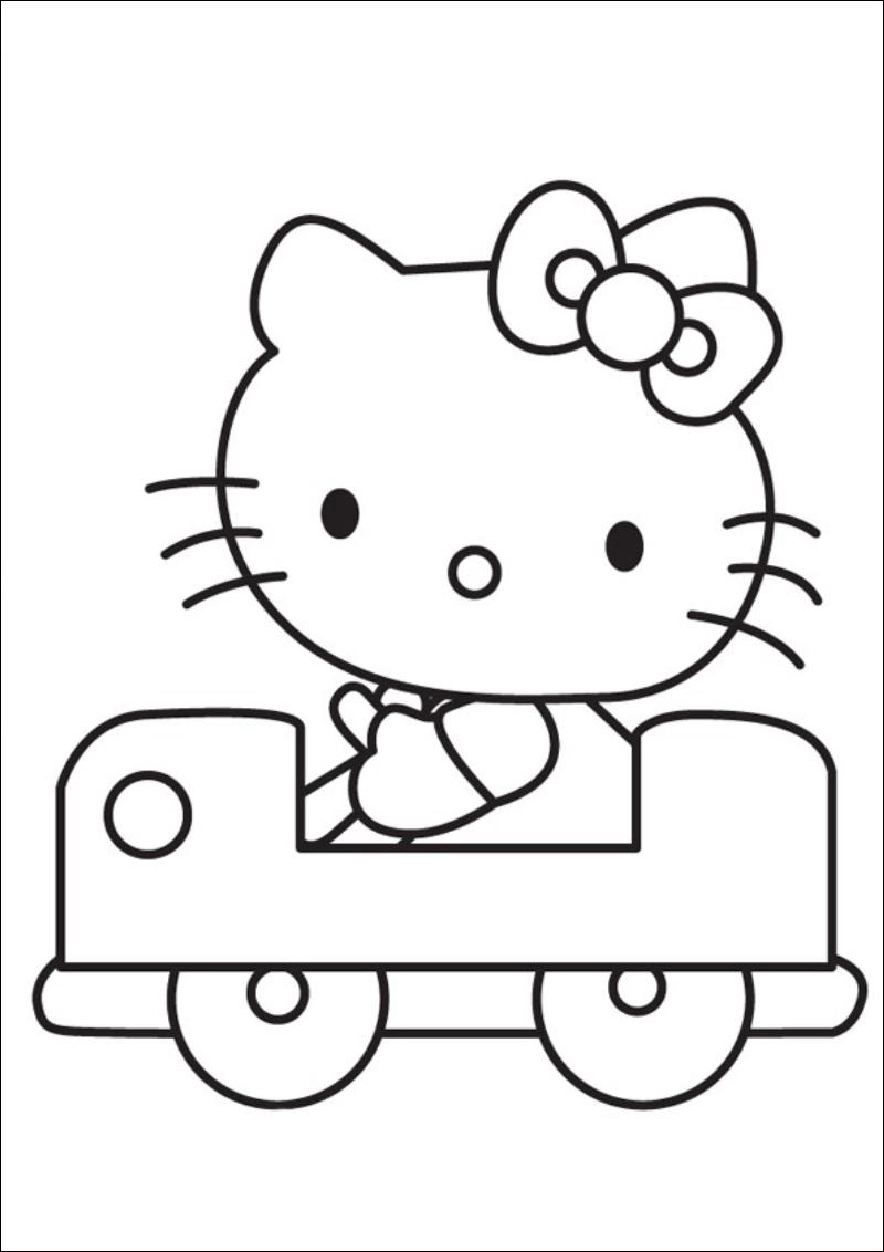 Lưu giữ tuổi thơ với in tranh tô màu hello kitty