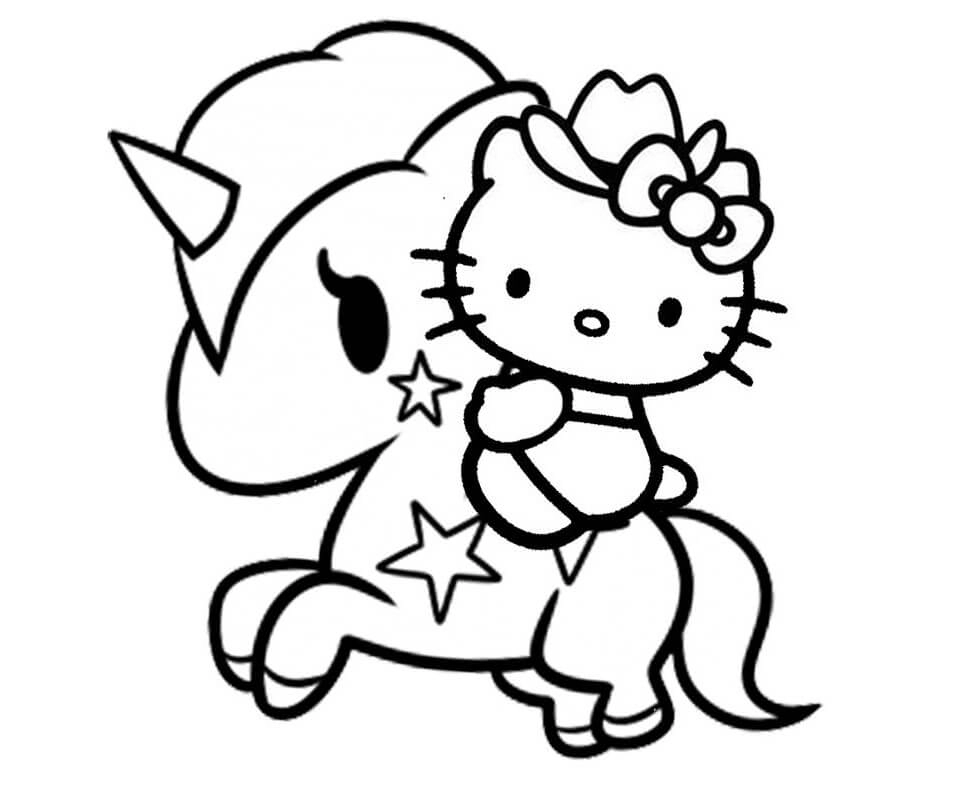 Thỏa sức sáng tạo với tranh hello kitty tô màu