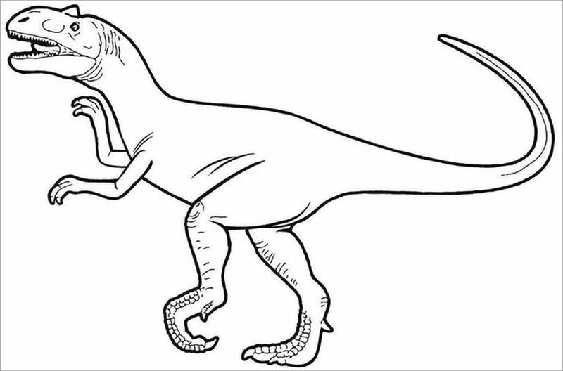 Bé sáng tạo với tranh tô màu con khủng long sinh động