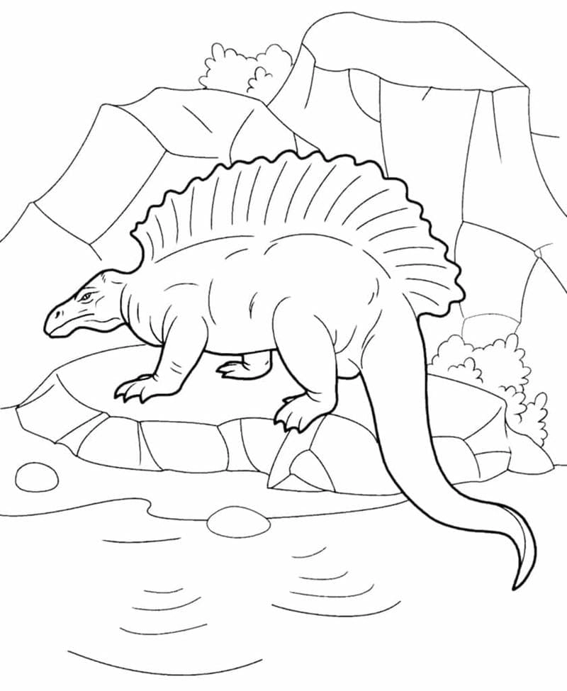 Kho hình đẹp cho bé từ ảnh tô màu khủng long