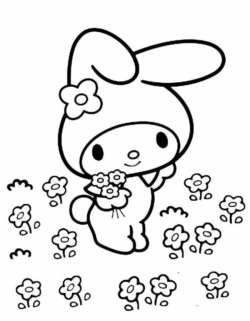 Trải nghiệm vui chơi với bộ kuromi tô màu đa dạng sắc nét