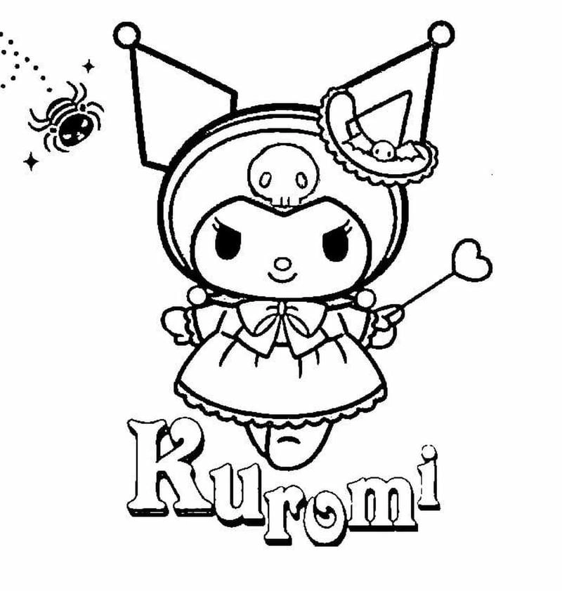 Chọn ngay bộ kuromi cute tô màu sinh động và bắt mắt cho bé