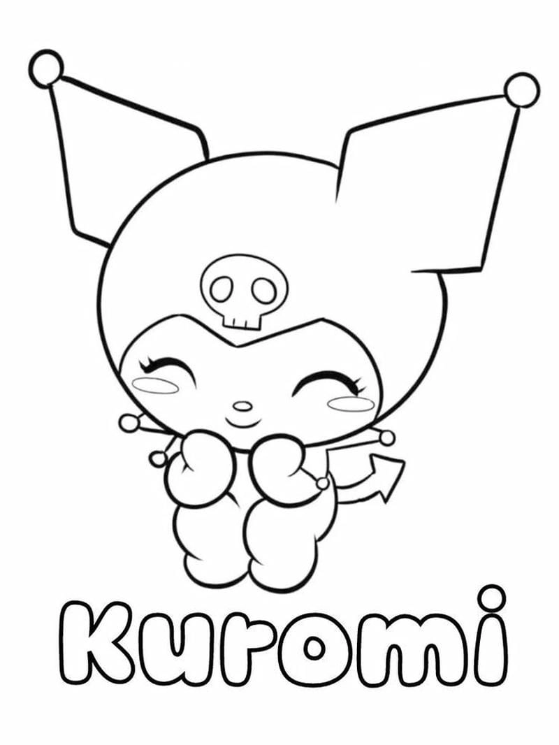 Tuyển tập hình ảnh tô màu kuromi đẹp, thu hút mọi ánh nhìn