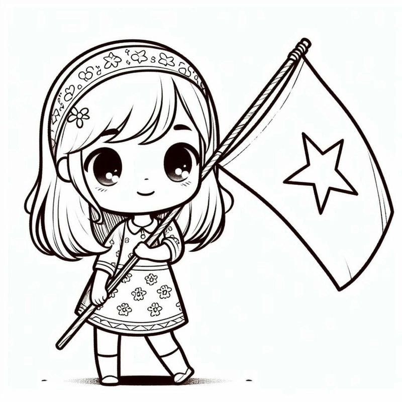 Tự hào tô điểm với tranh tô màu lá cờ việt nam