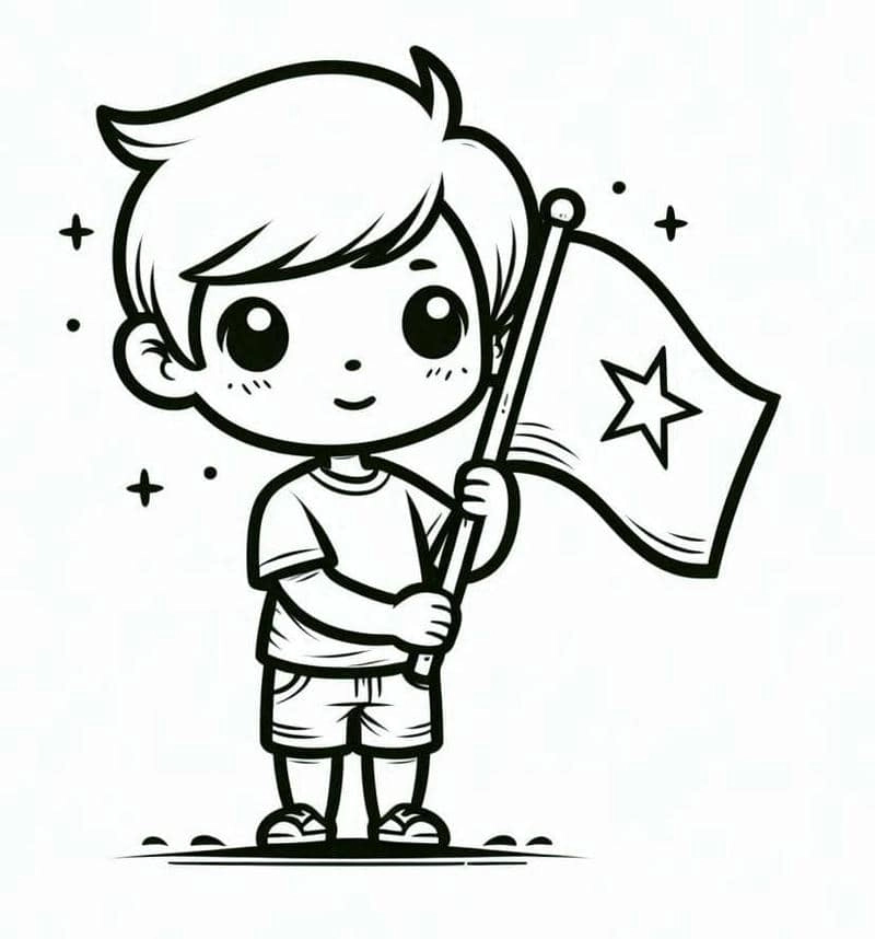 Khơi dậy tình yêu nước qua hình tô màu lá cờ việt nam