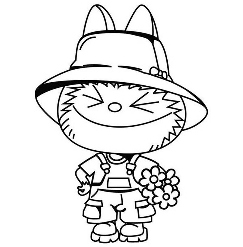 Tô màu labubu đẹp cho bé tập vẽ