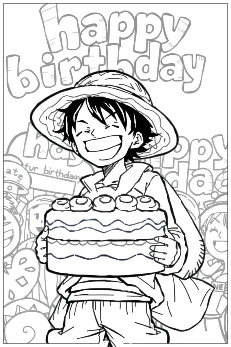 Thử tài sáng tạo với tượng luffy tô màu cực thú vị