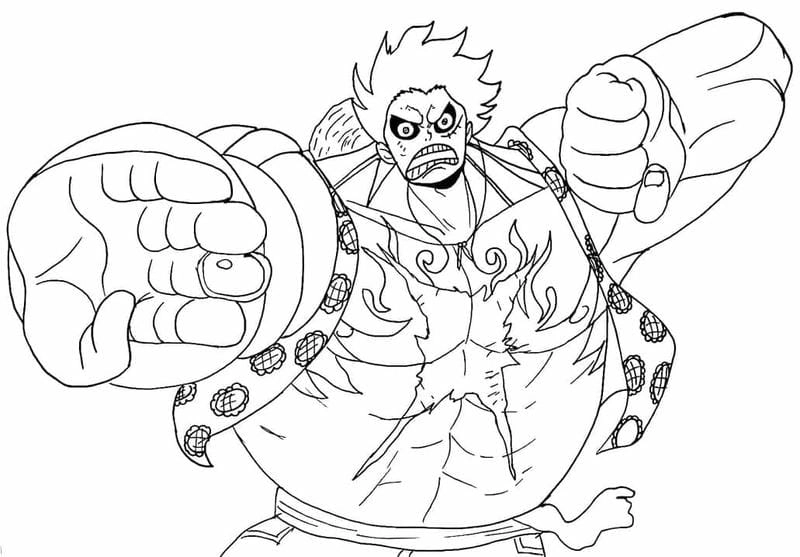 Sáng tạo không giới hạn cùng tô màu one piece luffy