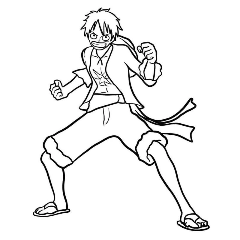 Giải trí sáng tạo cùng tô màu luffy gear 5 cực chất