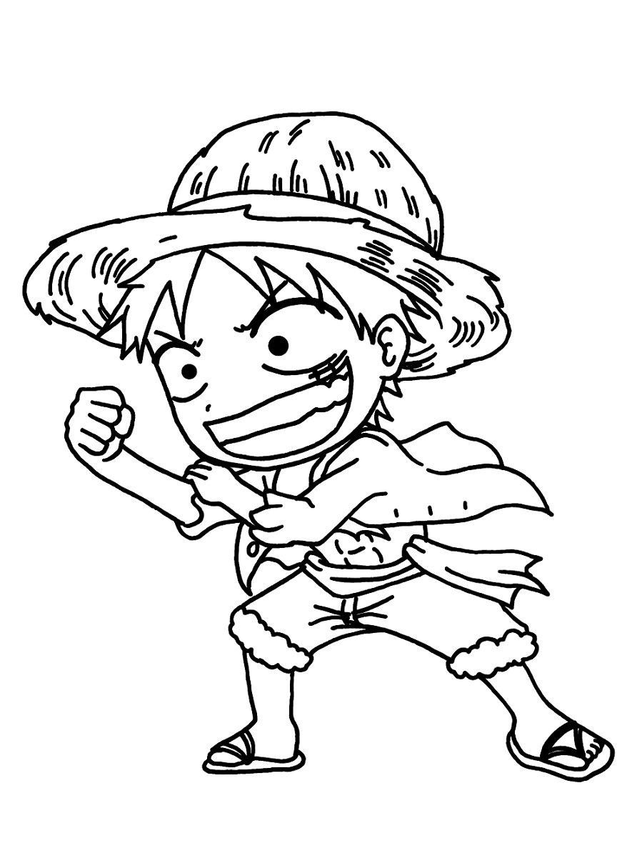 Ngắm ngay luffy đẹp tranh tô màu luffy gear 5 siêu ấn tượng