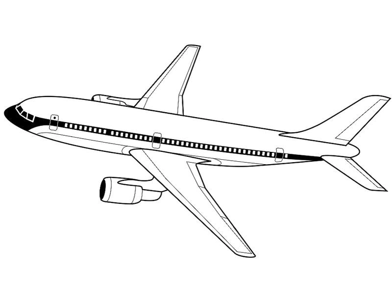 Vẽ tranh tô màu máy bay Vietnam Airlines độc đáo