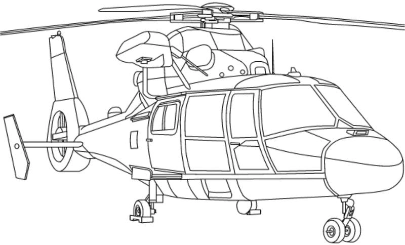 Thỏa sức vẽ tranh tô màu máy bay trực thăng chiến đấu mạnh mẽ