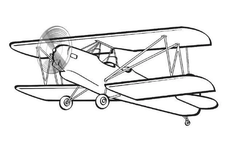 Khám phá hình máy bay tô màu cho bé