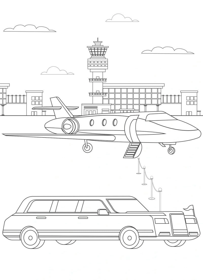 Thử hình ảnh tô màu máy bay đầy màu sắc