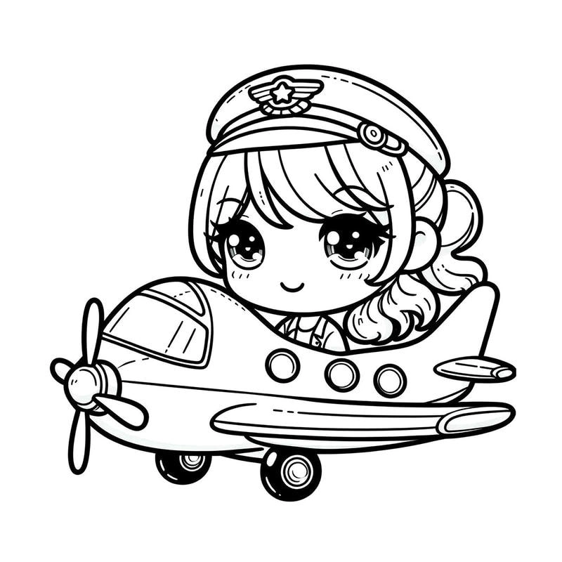 Bé yêu hình ảnh máy bay tô màu sáng tạo