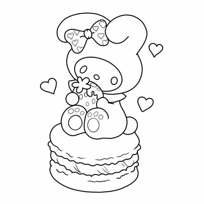 Bé yêu sáng tạo với tô màu my melody dễ thương