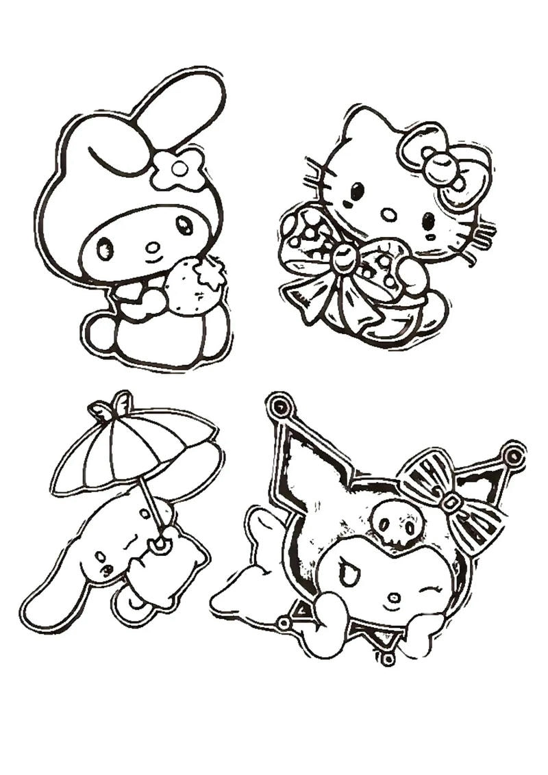 Bé thỏa thích với tranh tô màu melody cute đẹp mắt