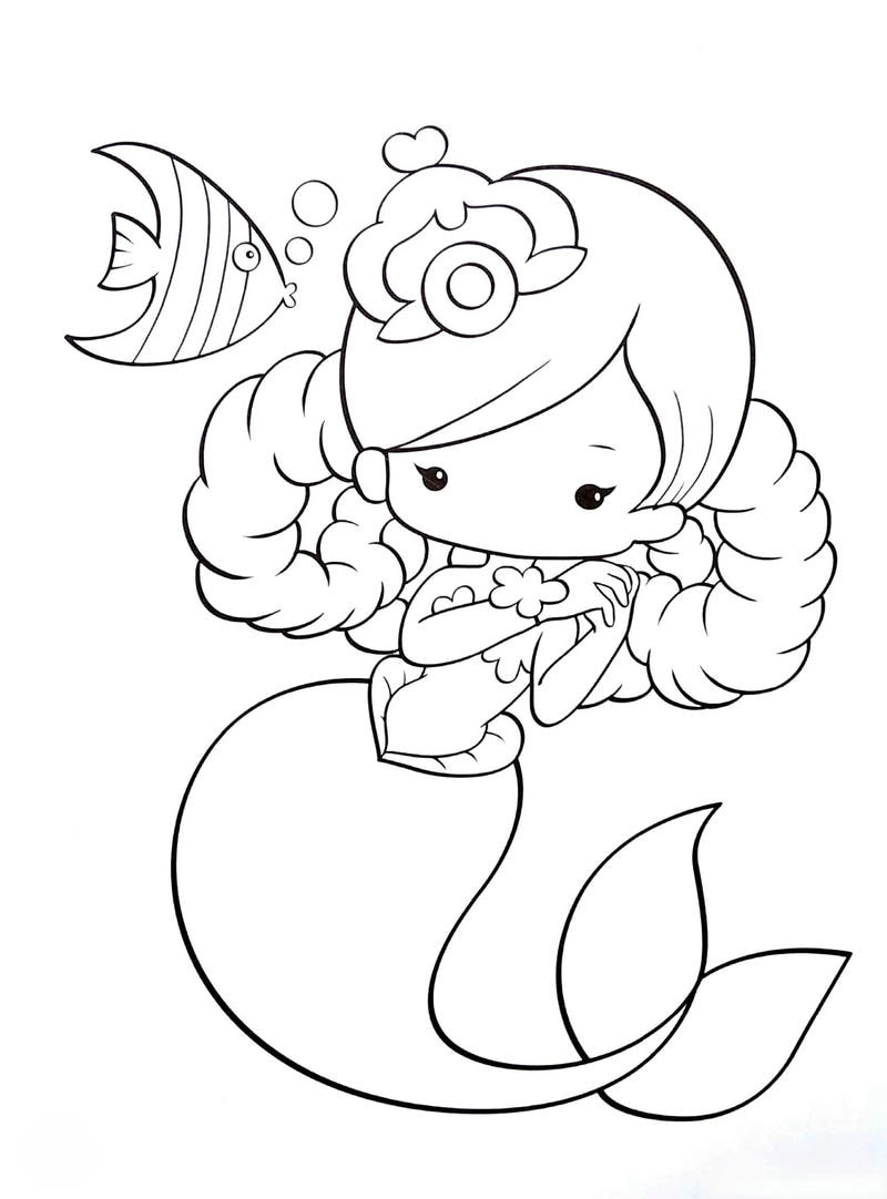 In tô màu nàng tiên cá nhanh chóng và tiện lợi