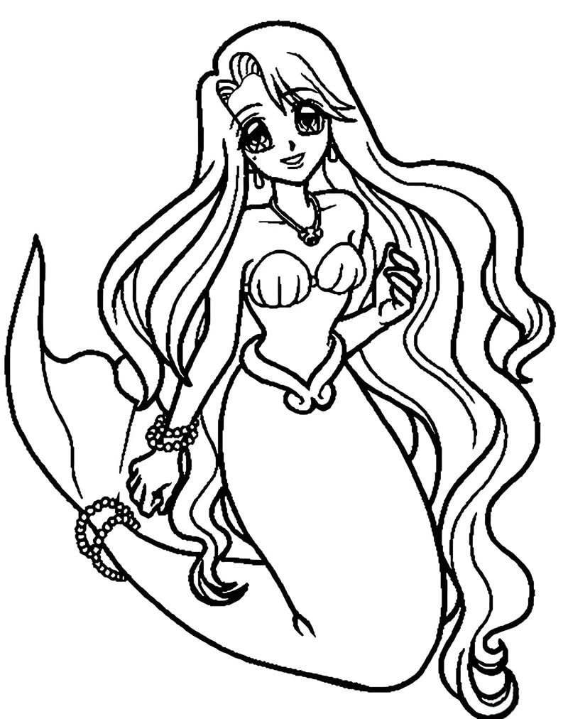 Dịch vụ in hình nàng tiên cá cho bé tô màu tiện lợi