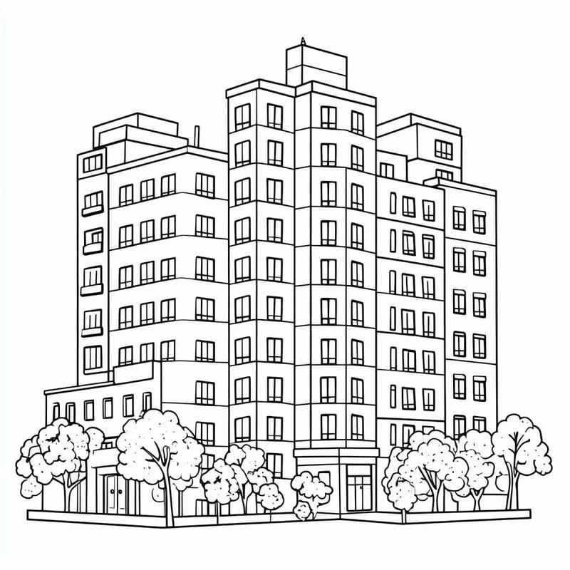 Tô màu ngôi nhà đơn giản giúp bé phát triển sự khéo léo và kiên nhẫn