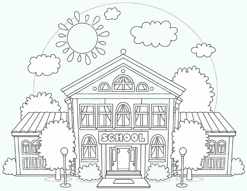 Tô màu ngôi nhà giúp bé thư giãn và phát triển trí óc sáng tạo