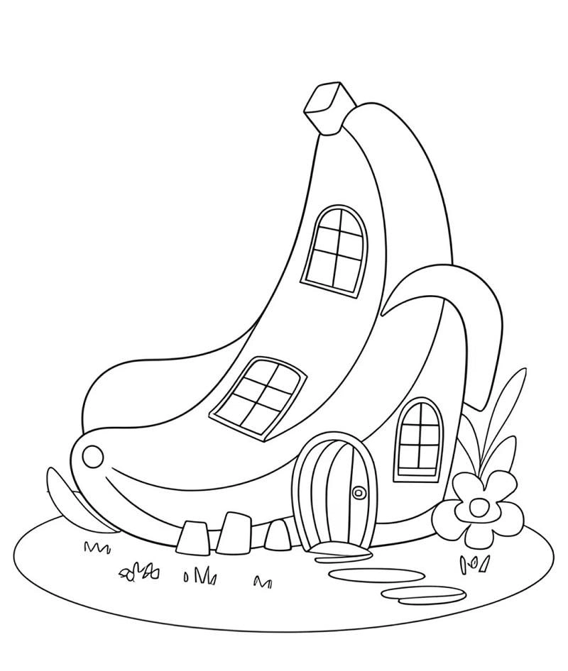 In tranh tô màu ngôi nhà để bé yêu thích các hoạt động sáng tạo